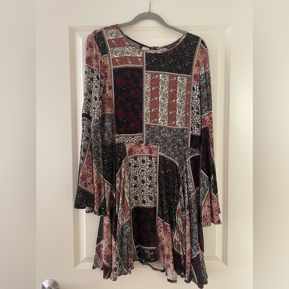 American Eagle Patchwork flowy dress